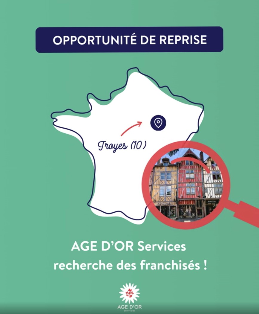 Lire la suite à propos de l’article AGE D’OR Services propose une opportunité de reprise d’agence à Troyes